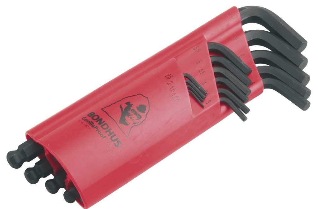B10995 Hex Key Set Ball End 15pc 1.27- 10m-0 - Munster Tool Co.