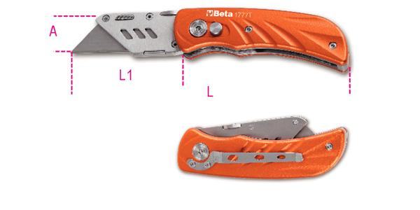 Beta 1777 T-Knife With 5 Trapezoidal Blades-0