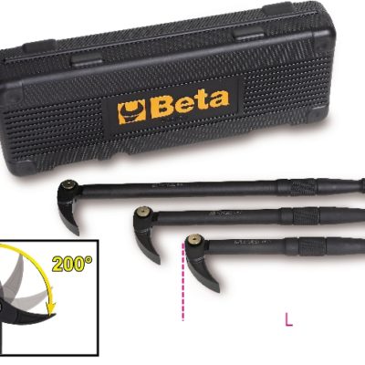 Beta-Tools Set of ​3 Levers With Articulated, Flat and Curved Heads (009660103)-0