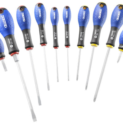 10 PIECE COMBINATION SCREWDRIVER SET - COMFORT GRIP
