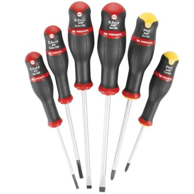 6 Piece Combination Screwdriver Set - (Slotted / Philips)