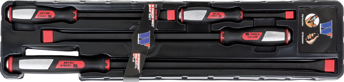 4pc Heavy Duty Pry Bar Set