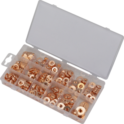 INJECTOR COPPER WASHER SEAL KIT;375-PIECE SET
