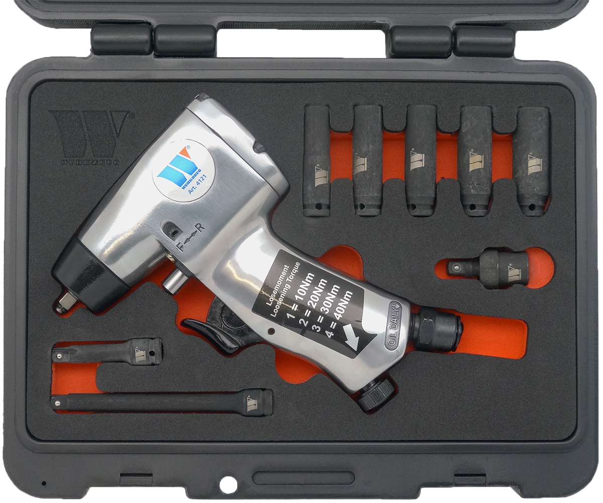 Pro 4121 Impact Vibration Glow Plug Removal Gun 9 Pc Inc 8-12 mm Werkzeug 