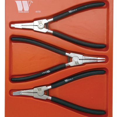 Lock Ring Pliers Set 90, 30, + Straight Tipped