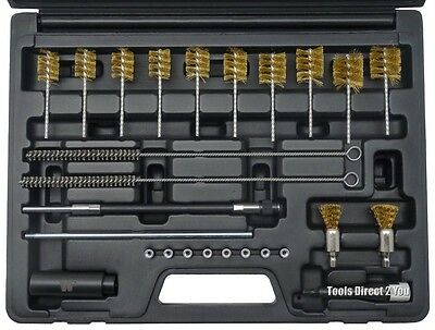 Injector Shaft Wire Brush Cleaning Set