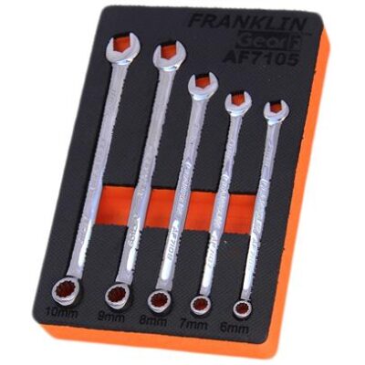 Gear F Grip 4+ 5 pce 12 pt XL Combination Spanner Set  (FRAF7105)