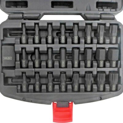 26-Piece Impact Bit Socket Set 1/2" Torx, Hex & Spline