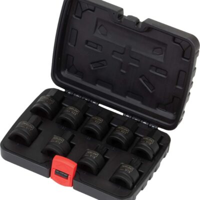 9-Piece Impact Bit Socket Set 3/4" Dr Spline & Hex Profile