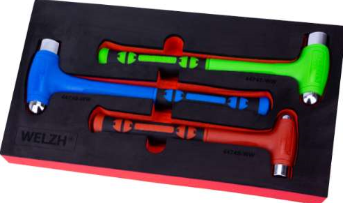 Welzh 'Smasher' Ball Pein Hammer Set 16,32 & 48oz
