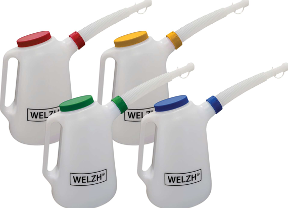 Oil Measuring Jug Set; 5 Litres 4-Pack