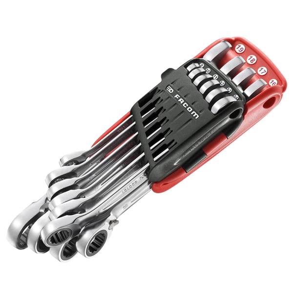 0-Piece Spanner Set, 8 → 19 mm, Chrome Vanadium Steel