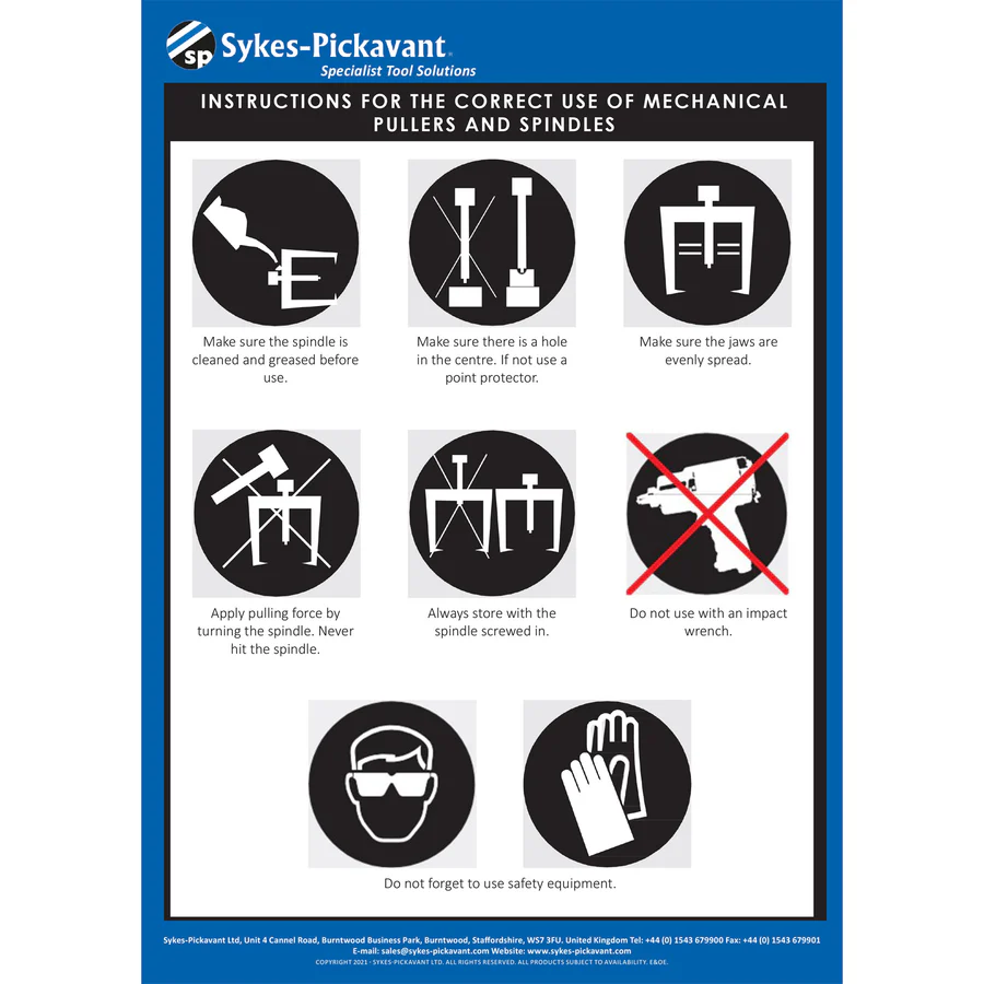 Mechanical Thin Jaw 2 Leg Puller 0-75mm