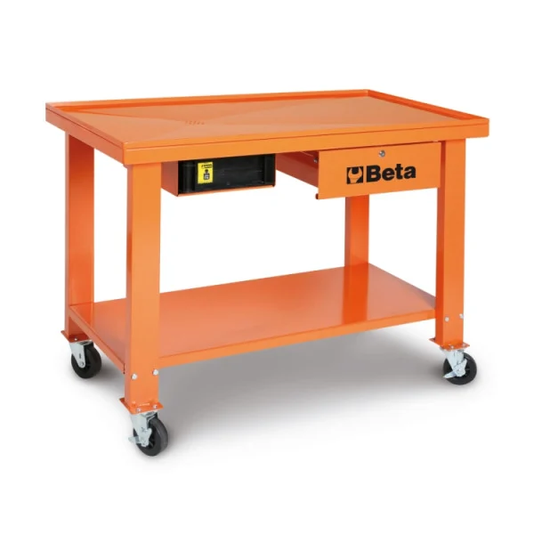 Gearbox/transmission trolley with liquid recovery system